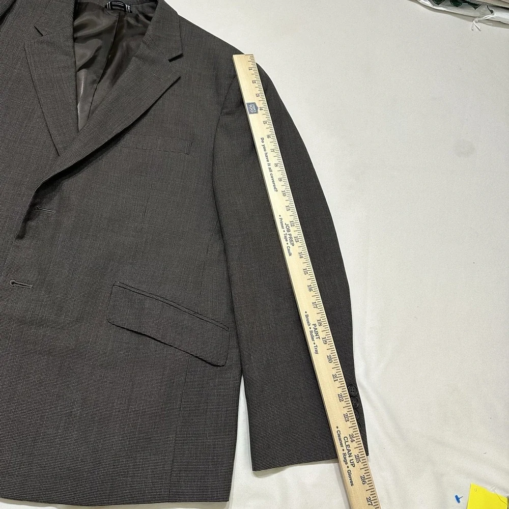 Nautica Men's Blazer 44S Grayish Brownish 100% Wool 2 Button‎ Italy Sport Coat